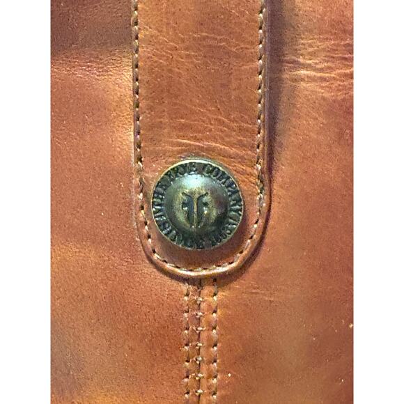 Frye Size 9 Melissa Cognac Brown Leather Button Tall Women’s Riding Boots - Picture 10 of 11